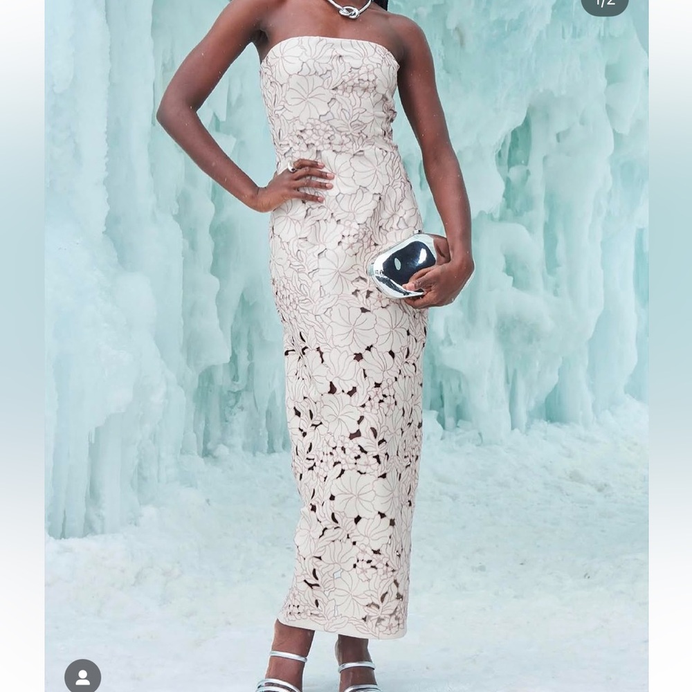 NWT Cult Gaia Raylene Cutout Vegan Leather Gown